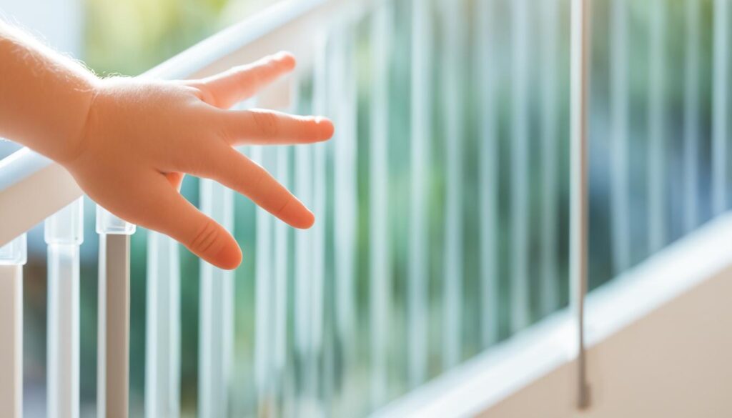 Zabezpieczenie balustrady schodowej